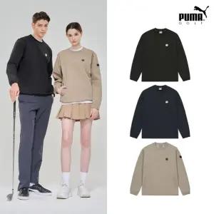 [푸마골프] 24FW 기모 우븐 맨투맨 유니 3컬러 택1 B
