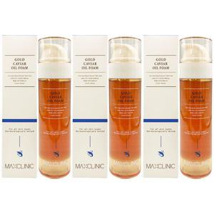 맥스클리닉 골드 캐비어 오일폼110g x3개 c3