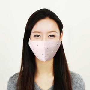 핑크 면 마스크필터 먼지차단마스크 다회용 빨아 쓰는 면마스크 필터마스크 입체마스크