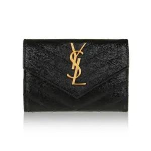 [생로랑] 모노그램 카드 지갑 / 414404 BOW01 1000