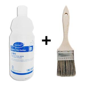 고게터 1L 화장실 욕실 변기 세정제 찌든때제거 소변기 좌변기 물때 제거 청소 세제 붓 증정 1L 2개