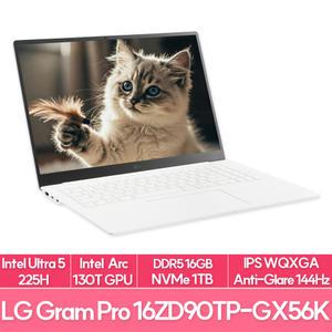 LG전자 그램 프로16 16ZD90TP-GX56K 인텔 울트라5 램16G NVMe1TB교체 사무용 노트북 추천 EU