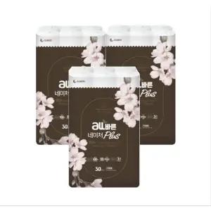 [신세계 규격](의정부점)100%천연펄프 옥순 all바른 네이처 plus 3겹 30m30롤[3팩]