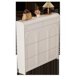 현관 신발장 수납장 현관장 틈새 좁은 행잉미러 보관함 6층 90cm 슬림 그린 설치