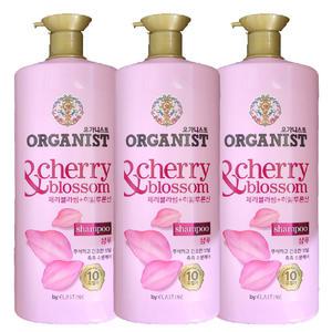 엘라스틴 오가니스트 체리블라썸 수분 샴푸 1100ml  x 3개/무료