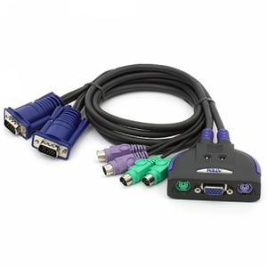 ATEN 2포트 PS/2 VGA 케이블 KVM 스위치 (0.9m) CS62S