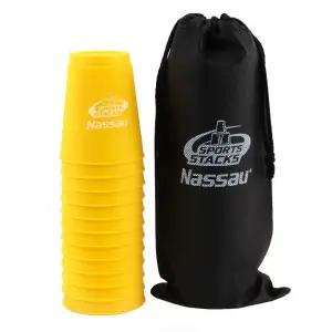 스포츠 스택스 12개입 옐로우 스피드 컵 쌓기/스태킹 컵타 스테킹 스텍 학교 수업 체육 교구 게임 놀이