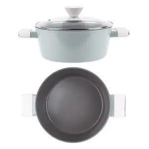 IH 인덕션 세라믹 논스틱 코팅 양수 냄비 24cm/가정용 주방 양손 찌개 전골 요리 키친 인덕션용 찌게