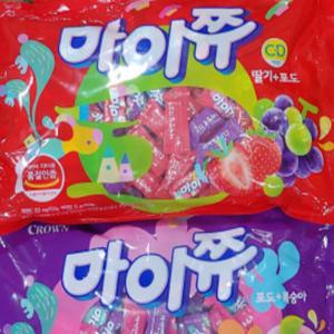 마이쮸 마이쭈 대용량 혼합 1904g 약460개입 딸기맛+포도맛 마이쭈