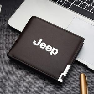 랭글러 가죽 자동차 짧은 남성용 지갑 (카드 홀더 포함) Jeep Renegade Compass Wrangler Patriot Grand Ch