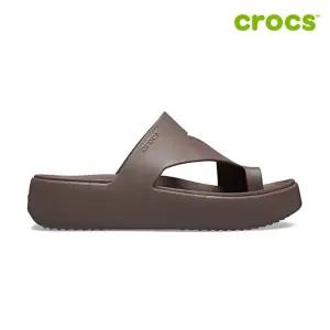 [크록스][크록스 정품] 겟어웨이 플랫폼 토우 루프 여성샌들 210834-0LF