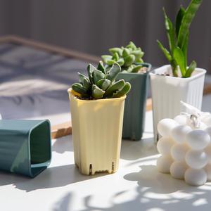 SP05 파스텔 롱슬릿 화분 플라스틱 사각 슬릿분 삽목 모종 화분 5호