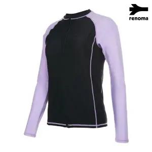 [레노마]여성 인컵 긴팔 집업 래쉬가드 수영복 CS2D953_BK_s