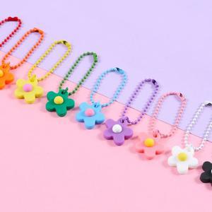 플라워 컬러 키링 세트 (9개입) 가방 고리 장식 꾸미기 diy 키트