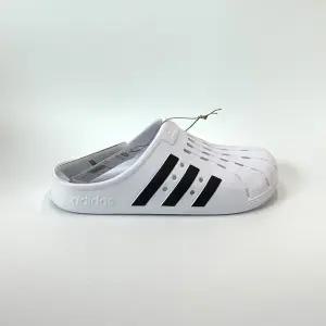 아디다스 아딜렛 클로그 슬리퍼 화이트 블랙 FY8970