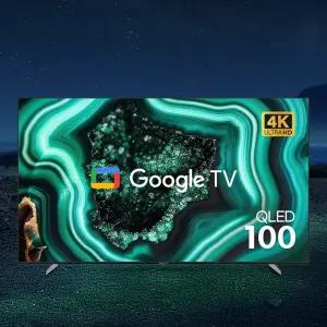 와이드뷰 구글 스마트 QLED 100인치 4K UHD TV 대기업 정품 패널 초대형 가성비 티비