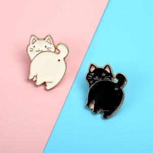 고양이 모양 미니 브로치 귀여운 가방장식용 뱃지