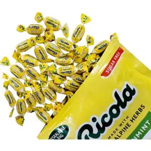리콜라 스위스캔디 레몬민트맛 50개 허브사탕