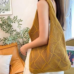 비치마마름모 그물 네트백 니트가방 토트백 에코백