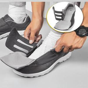 성인 찍찍이 운동화 끈없는 신발 벨크로 부종 통풍 경량 슈즈 볼넓은