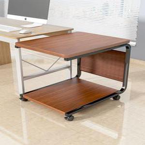 이동식 컴퓨터 선반 본체 책상 2단 철제 키보드