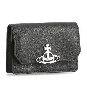 ORB 로고 5115002OW L001N N401 비비안 웨스트우드 사피아노 가죽 명함 카드지갑