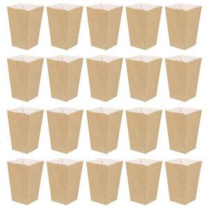 50개 팝콘 상자 재사용 가능한 용기 종이 버킷 영화의 밤을 위한 클래식