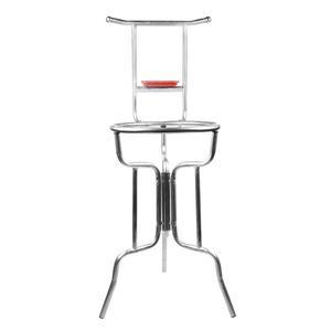 세수대야받침대 허리 보호 철제 보관 108CM 거치대 화장실 받침대 베이직 수건 선반 우드