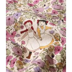 패션스타트 빨간머리앤 원단 11수 코튼린넨 데이지플라워 아이보리