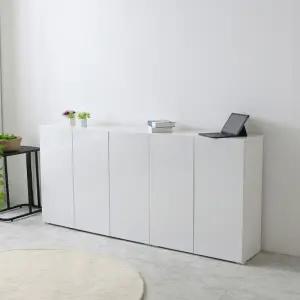 [히트가구] C1332 높은 슬림 거실 수납장 2000 2colors (착불)