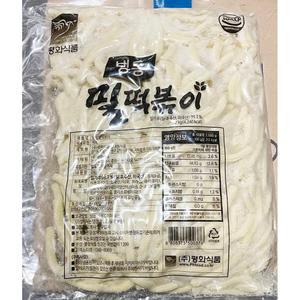 평화 식품 후루룩 밀 떡볶이 둥근 2kg/밀떡볶이/밀가루떡/떡사리떡볶이/떡뽁이/떡볶이떡/밀떡볶이떡/밀떡