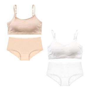 모달 일체형 주니어브라팬티 2종