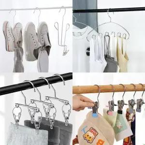 다용도 생활용품 주방용품 스테인리스 집게 옷걸이 수납 정리