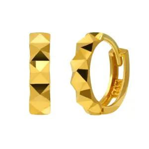 갤러리아 순금 24K 컷팅 원터치 귀걸이 1.87g