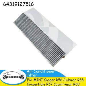 64319127516 64113422665 에어컨 필터, 미니 쿠퍼 R56 클럽맨 R55 컨버터블 R57 컨트리맨 R60 용,