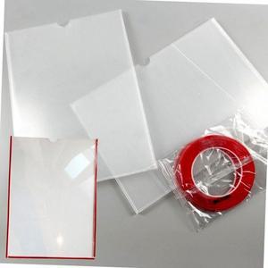 안내판 제작 아크릴 투명 알림판 A4 벽메뉴판 부착형 포켓 게시판