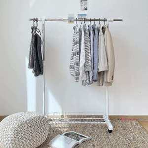 국산 길이조절 바구니 조립식 스텐 무볼트행거 이동식 자취용품 트롤리 스테인리스 흠집방지 분체도장cde38