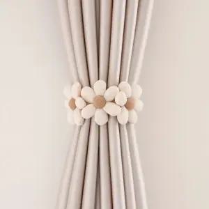 플라워 밴드 타이백 스트랩 커튼 묶기 장식용 고정끈