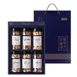 감성시장 명작의품격 6구 4호 견과 선물세트 1.07kg, 1세트