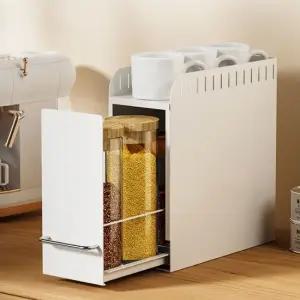 주방 수납 선반 W01 철제 슬라이딩 틈새 수납장 싱크대수납 싱크대선반 부엌선반 싱크대정리함