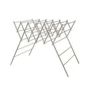 W형 빨래건조대 7단 스텐레스건조대 접이식건조대 튼튼한빨래건조대 원룸빨래건조대