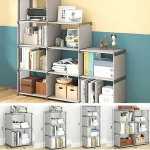 거실 책꽂이 소품 정리 수납 4단 5단 6단 조립 선반 진열선반 공간박스수납장 DIY공간박스