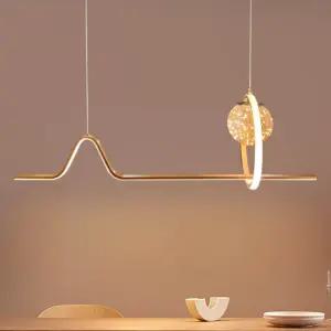 LED 식탁등 40W 지니 팬던트 인테리어조명 주방 포인트등 골드프레임