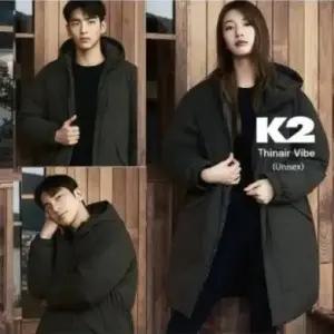 [롯데백화점]케이투 수지가 선택한 공용 씬에어 바이브 후드 롱다운 GMW24583