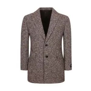 레귤러핏 이태리원단 울 혼방 트윌 저지 롱자켓(FHEAX4107)