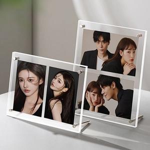 탁상용액자 탁상액자4x6 투명 인테리어 아크릴액자 아크릴 사진 액자 탁상 포토 프레임 사진액자 탁상용사