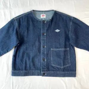 단톤(DANTON) W 데님 칼라리스 블루종 자켓