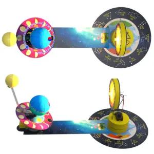 LED전구태양 계절 별자리 달의위상변화학습 달회전관찰키트 달운동모형