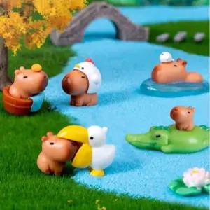 테라리움 피규어 DIY 식물 화분 꾸미기 카피바라 미니어처 10종 세트