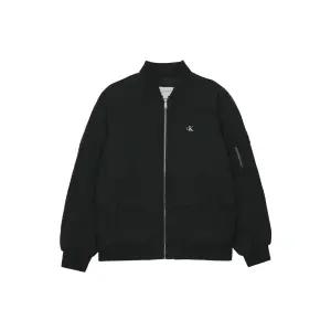 남성 나일론 퀼팅 다운 봄버 자켓 블랙 J326806-BEH